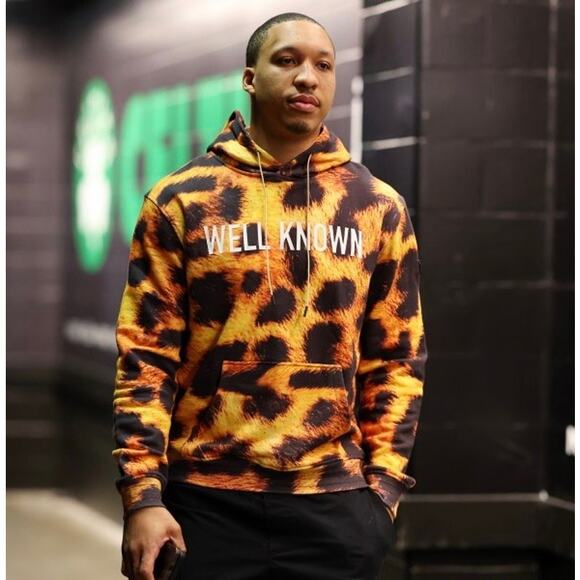 Well Known Studios Men's The Bond Street Black Cheetah Hoodie Jacket Size XL - Picture 3 of 10